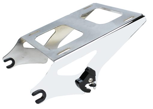 YHMOTO Portaequipajes desmontable de dos piezas para Harley Touring Street Glide/Electra Glide/Road Glide/Road King 2014-2021 (Cromo) - Imagen 2