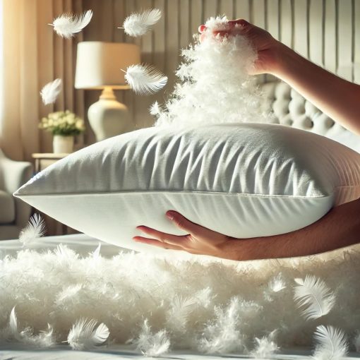 Relleno de Plumas de Ganso 10/90 East Coast Bedding - Blanco y Gris - Relleno de Calidad Premium para Almohadas, Edredones, Cojines de Sofa, Tapiceria - Certificado RDS - Disponible en 5, 10, 20 lbs - Imagen 5