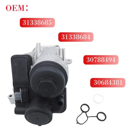 OKAY MOTOR Carcasa de Filtro de Aceite de Motor con Juntas para Volvo C30 C70 S40 S60 S60L V50 V60 XC60 XC70 2.4L 2.5L 5 cilindros 31338685 - Imagen 3
