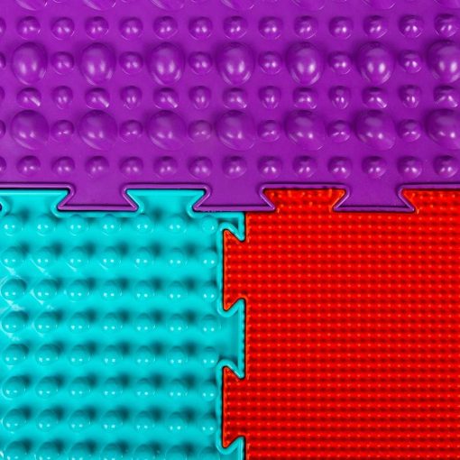 Conjunto de Modulos de Tapete Sensorial de Juegos de Masaje para Ninos - Tapetes de Piso Sensoriales de Masaje Ortopedico para Ninos Autistas - Imagen 7