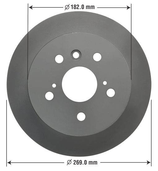 Kit de frenos traseros Goodyear Anti Ox pulidos con rotores y pastillas ceramicas para Toyota y mas PRK91864R - Imagen 6