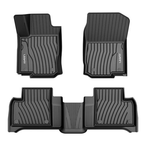 Tapetes LASFIT para Mercedes Benz GLE 2016-2019 350 400 43 AMG 450 AMG 500 500e 550 550e 63 AMG S, Forro para Auto de TPE Todo Clima, 1ra y 2da Fila