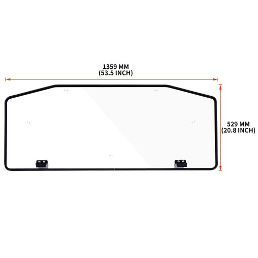Parabrisas trasero SAUTVS para Can Am Defender, Panel trasero de proteccion completo resistente para Can-Am Defender HD5 HD7 HD8 HD9 HD10 Max 2016-2024 Accesorios - Imagen 6