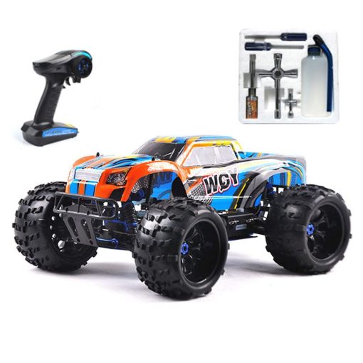 Coche de Carreras Nitro Powered 1/8 RC Truck Grado Hobby para Adulto 20.5IN 26CXP Nitro Engine Rock Crawler Coche de Control Remoto Accionado por Nitrogeno 4WD 90KM/H Chasis de Metal Gas 125CC Coches RC