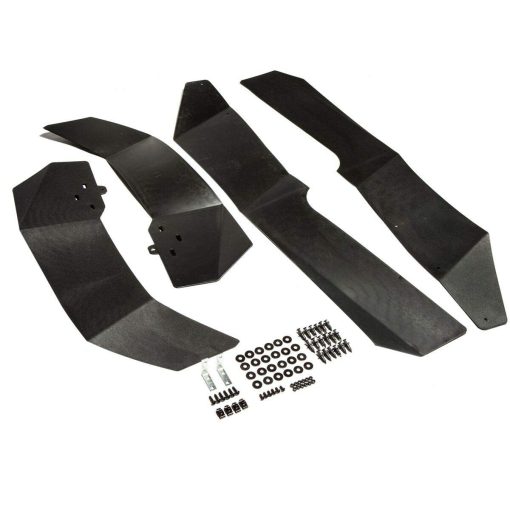 Juego de 4 Guardabarros de Splash para Polaris RZR XP 1000/RZR XP 4 1000, RZR XP Turbo, RZR XP 4 Turbo 2014-2022 Accesorios de Repuesto, Delantero y Trasero LH RH, Negro - Imagen 2