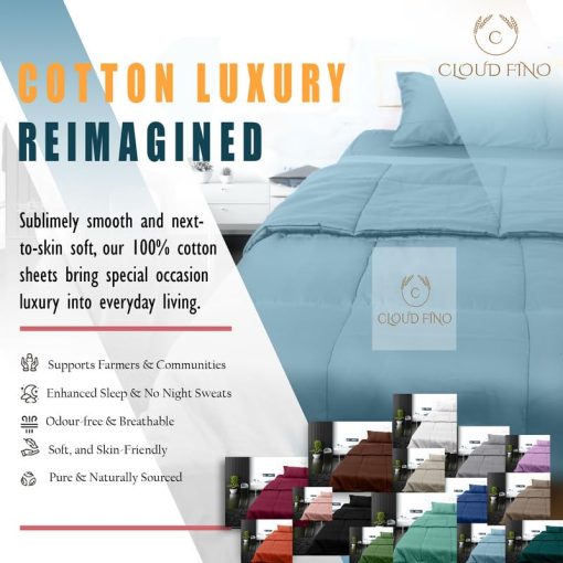 Edredon de Lujo de Algodon Cloud Fino de 3 Piezas con Puntadas en Caja, Ultra Suave y Amigable con la Piel-Edredon de Hotel Resistente a las Arrugas de Algodon para Todas las Estaciones (Borgona, King/California King) - Imagen 5
