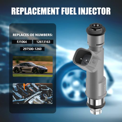 Conjunto Maestro de Alto Rendimiento de 4 Inyectores de Combustible Compatibles con Chevy HHR 2009-2011 Malibu 2010-2012 Pontiac G6 2010 L4 2.2L 2.4L Reemplazo para 12613163 FJ1064 M1409 4G2251 832-11216 8002100N - Imagen 2