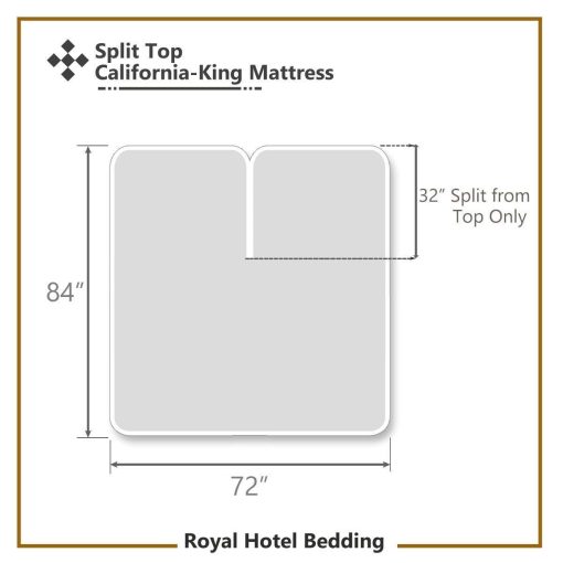 Juego de sabanas a rayas Royal Hotel - Top Split-Cal California King: Juego de sabanas ajustables para cama California King - Juego de sabanas de 4 piezas - 100% algodon - 600 hilos - Bolsillo profundo, California King dividido en la parte superior, Negro - Imagen 6