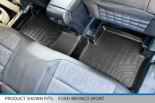 Juego de alfombrillas de suelo personalizadas para todas las condiciones climaticas en negro para Ford Bronco Sport 2021-2022 - Imagen 4