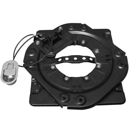 Base giratoria de asiento de alta resistencia HWHongRV con interruptor de control, base giratoria de asiento de chapa de acero de 3.0 mm 360 grados para RV Van Camper Barco Camion Autobus