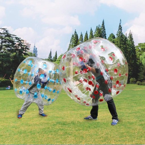 Pelota Inflable SZCQ Bumper ONE 1.2M/4ft de Diametro Balones de Futbol Burbuja para Ninos Pelotas de Juego Inflables Juguetes Golpeadores Humanos Bola Knock Zorb al Aire Libre
