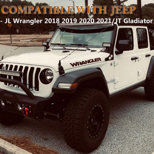Soportes de Montaje para Barra de Luz de 50'' Samman Compatible con Jeep JL Marco Superior del Parabrisas Monturas Barra de Luz LED de 50 Pulgadas para Wrangler JL 2018, 2019 (Izquierda y Derecha) - Imagen 5