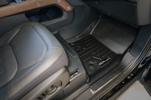 Juego de esterillas para piso SMARTLINER All Weather Custom Fit de 2 filas Compatible con Range Rover Defender 110 2020-2023 (Solo se adapta a los modelos con 3ra fila de asientos) - Imagen 3