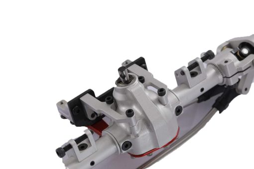 Ejes Delanteros y Traseros de Aleacion de Aluminio Universal 1:10 para Axial SCX10 II RC Crawler Truck Car Upgrades (Plata) - Imagen 7