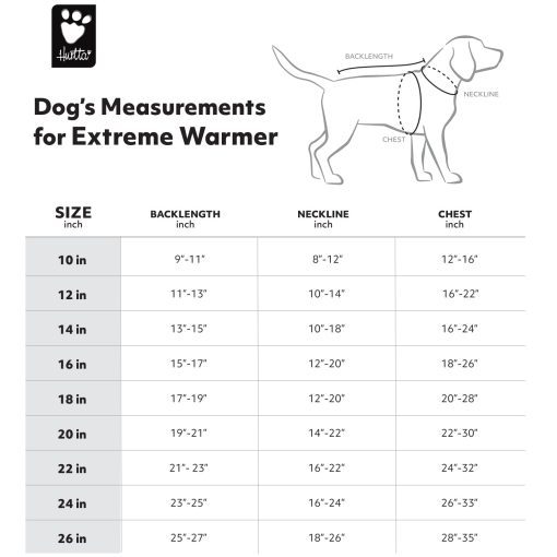 Abrigo Hurtta Extreme Warmer 2 para Perros en Invierno ECO, Color Hedge, 26 pulgadas - Imagen 7