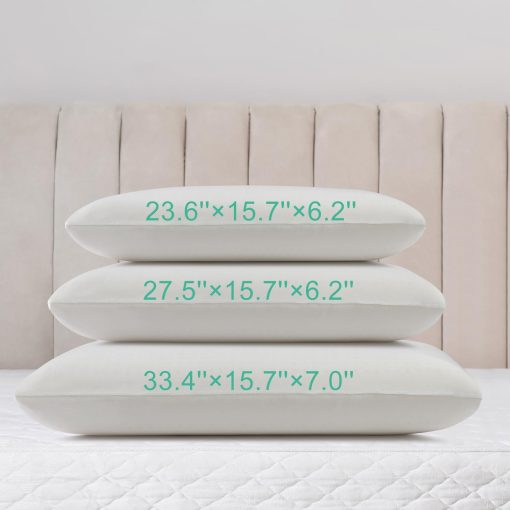 Almohada de Latex Talalay Premium 100% Natural, Almohada de Espuma de Latex Firme Intermedio Ayuda a Aliviar la Presion, Dolor de Cuello y Hombros, Sin Quimicos Toxicos de Espuma de Memoria, El Mejor Regalo (King (Extra Suave)) - Imagen 6