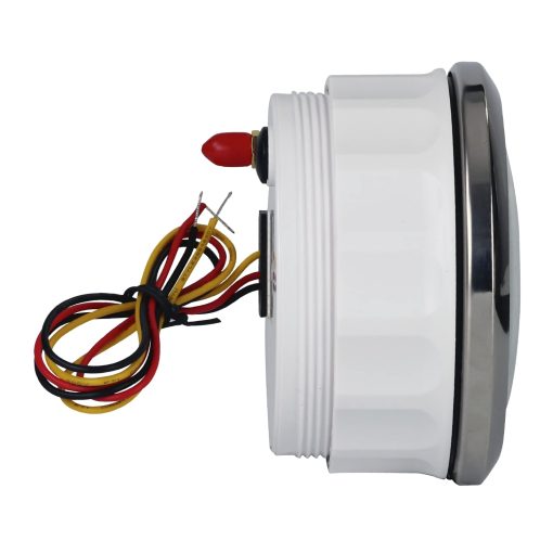 MOTOR METER RACING W Pro 85mm 3-3/8" Velocimetro GPS digital Odometro con sensor GPS 160 MPH Impermeable Dial negro LED blanco para coche camion barco marino yate motocicleta - Imagen 2