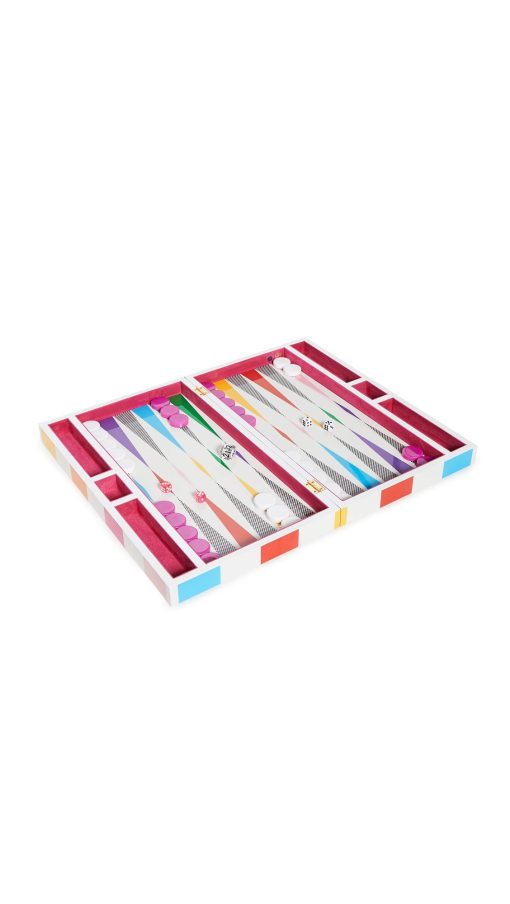 Juego de Backgammon de Ajedrez Arcoiris Jonathan Adler, Multi, Talla unica