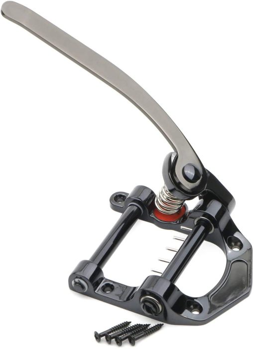 Guitarra Vibrato Tremolo, Puente de Tremolo de Cuerpo Plano para Guitarras Electricas Tele, SG, LP, ETC, Negro - Imagen 2