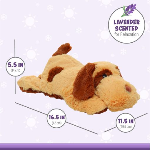 Peluche con Peso Jumbo Hugs por Warm Pals ? Perro ? 4 libras ? Agradable Microrizable con Aroma de Lavanda ? Juguetes de Peluche Acolchados ? Animal de Peluche ? Relajante y Reconfortante Peluche - Imagen 5