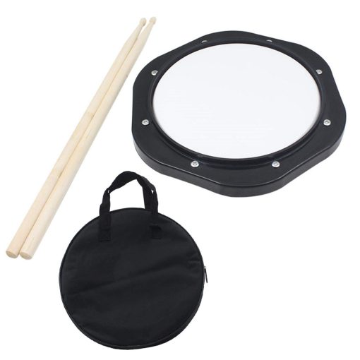 Pad de Tambor, Tambor Portatil de 10 Pulgadas de Plastico Silencioso Instrumento Musical para Entrenamiento con Sensacion de Tambor - Imagen 5