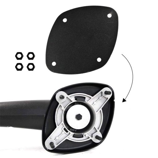 Espejo de capo Aostirmotor 2PCS para Freightliner Cascadia 2008-2016, Kit de espejos de capo para camiones, lado del conductor izquierdo y lado del pasajero (Cubierta cromada) - Imagen 2