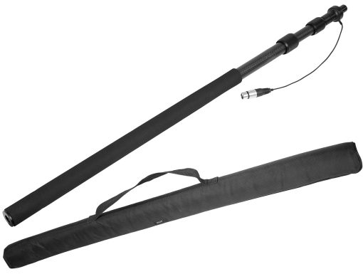Poste para Microfono Movo CMP-25 con Cable Integrado para Microfonos XLR - 8.2' ft Poste Extensible Ajustable