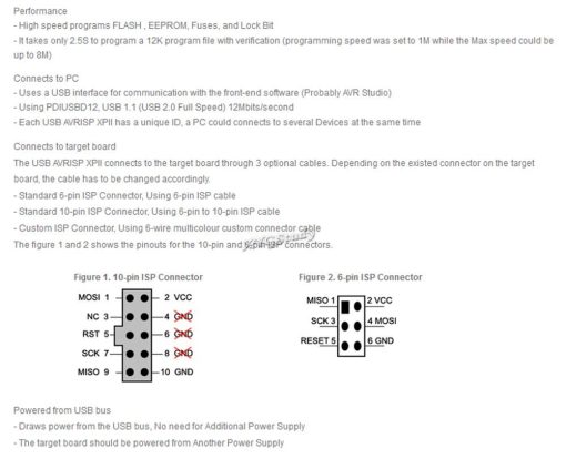 Programador In-System AVR ISP compatible con AT AVRISP mkII de ATMEL - Imagen 6