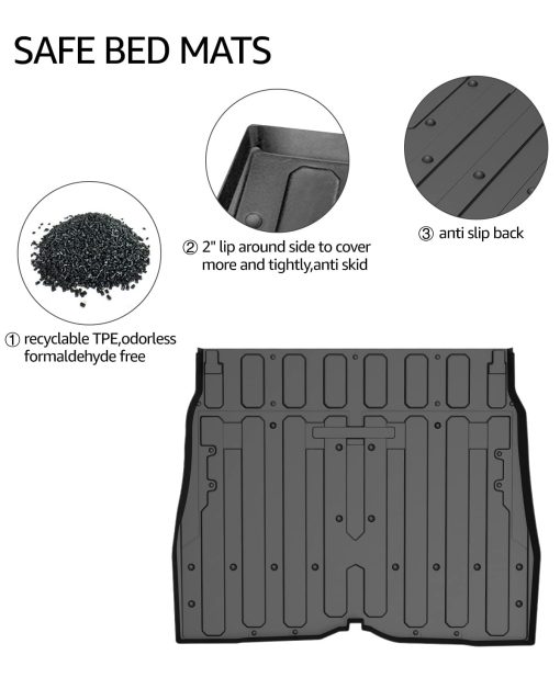 A&UTV PRO Honda Pioneer 2016-2020 1000-5 Bed Mat Liner,SXS M5 Bed Liner - Imagen 3