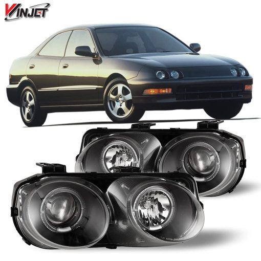 Winjet Compatible con [1994 1995 1996 1997 Acura Integra] Faros Proyectores LED DRL con Halo