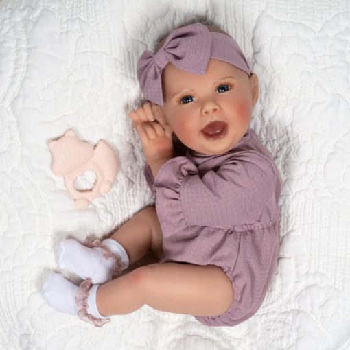Muneca bebe realista Paradise Galleries de 19", Lauren Faith James Coleccion de munecas en vinilo GentleTouch - Nora