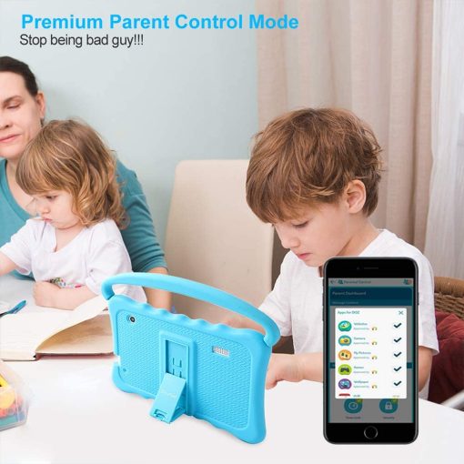 Tableta para ninos de 7 pulgadas Tableta para ninos Edicion Tableta con WiFi Doble camara Tableta para ninos de 32GB Android 10 con control parental Estuche a prueba de golpes Google Play YouTube Netflix (Azul) - Imagen 3