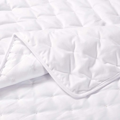 Juego de Edredon de Terciopelo Blanco Royal Hotel Bedding tamaño King, Cubrecama Grande de 110x96 pulgadas, 3 piezas, Lujo Extragrande de Terciopelo 100% King Blanco - Imagen 2