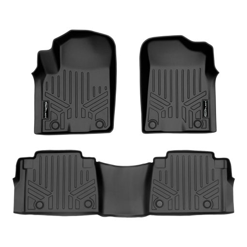 Juego de alfombras SMARTLINER a medida para 2 filas en negro compatible con Nissan Armada/Infiniti QX80 2019-2022