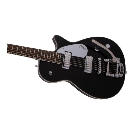 Guitarra Electrica Gretsch G5260T Electromatic Jet Baritone de Cuerpo Solido de 6 Cuerdas con Bigsby, Diapason de Laurel de 12 Pulgadas y Cuello de Arce Atornillado (Diestro, Negro) - Imagen 5