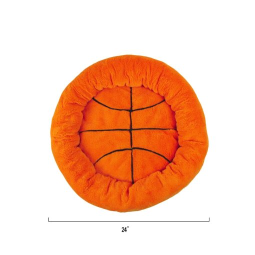 Cama de Peluche Suave Pequena y Linda de Baloncesto para Perros y Gatos TONBO, Lavable en Lavadora y Secadora (Baloncesto) - Imagen 2
