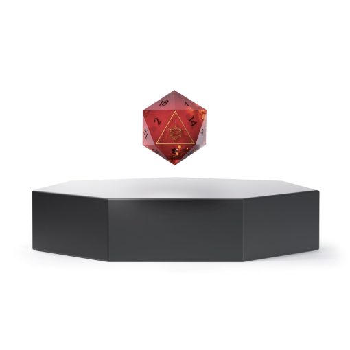 Ascendice - Dado flotante para D&D (Bloodlust & Base de Matte Black)