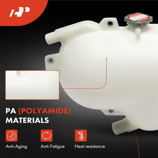 Deposito de recuperacion y expansion de refrigerante del motor A-Premium con tapa compatible con Volvo WG 1996-2000, WI 1996-1998, Reemplaza # 212013201, 212013202 - Imagen 3