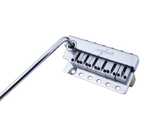 Puente de Tremolo de Guitarra Guyker con Espaciado de Cuerdas de 10.8MM con Selleta de Cobre y Bloque de Cobre y Resorte y Garra, Barra de Tremolo de Insercion, Kit de Instalacion Completo Cromado - Imagen 3