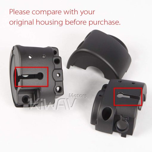 Cubierta de interruptor negro KiWAV compatible con Harley-Davidson '12-later Dyna Softail '14-later XL OEM#71826-11 - Imagen 7