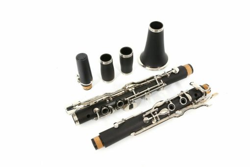 Clarinet WUQIMUSC Profesional en Madera de Ebonita con Llaves Niqueladas Incluye Barriles Accesorios de Cana Sonido Agradable Estuche Duradero - Imagen 2