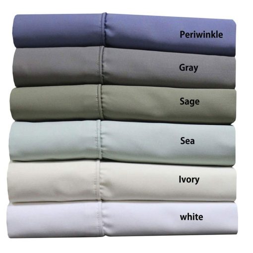 Juego de sabanas de lujo de Royal Hotel Bedding de 1000 hilos 100% algodon, fresco - duradero, suave y transpirable, sabanas en tamano Top-Split King - King Size dividido en la cabeza ajustable, azul claro - Imagen 2