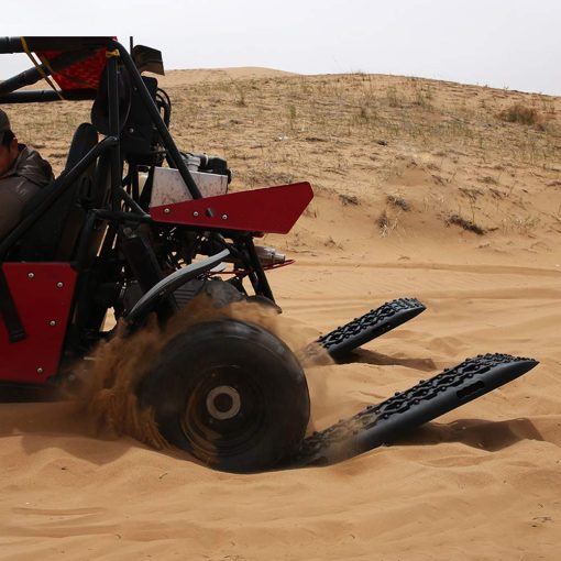XPV AUTO Nueva Pista de Traccion de Recuperacion Neumaticos Escalera para Arena Nieve Lodo 4WD Pista de Traccion de Recuperacion Mat para Neumatico de Escalera Fuera de Carretera Arena Nieve Lodo (Rojo) - Imagen 6