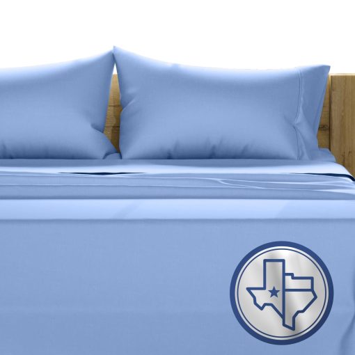 Juego de Sabanas 100% Algodon Egipcio Tamaño Completo - 1000 Hilos 4 Piezas Bolsillo Profundo, Sabana de Lujo de Sabana de Hotel Suave Tejido de Saten, Se Adapta a Colchon de Hasta 18" - Azul Profundo