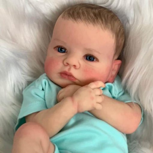 Munecas Reborn CJZYING - Bebe nina realista de 19 pulgadas hecha a mano con cuerpo completo de silicona y kit de alimentacion, regalo para ninos de 3 anos en adelante - Imagen 4