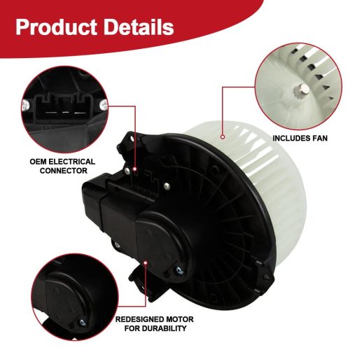 Motor soplador de HVAC con ventilador para Toyota 4Runner Avalon Camry, Lexus ES350 GX460, Dodge Journey - Reemplaza 68232372AC, 87103-0E040 - Imagen 5