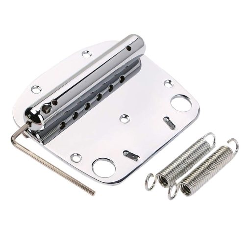Placa de Puente de Guitarra de 6 Cuerdas para Tremolo y Reemplazo de Puente para Mustang y Guitarras