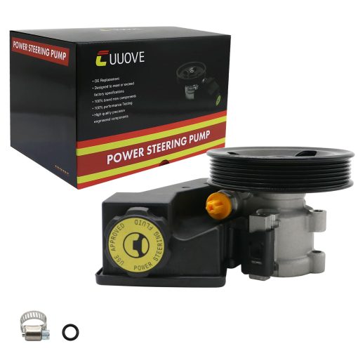 Bomba de direccion asistida Cuuove 20-61607 con polea y deposito para Jeep Grand Cherokee 1999-2004 Sport Utility L6 4.0L, Jeep Grand Cherokee 1999-2000 Sport Utility V8 4.7L, Montaje de bomba de asistencia de direccion