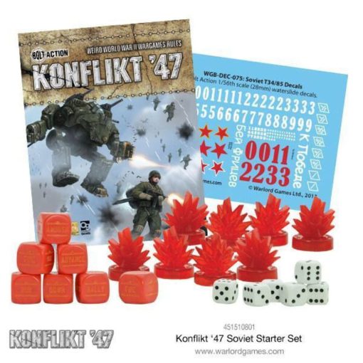 Warlord Games Konflict '47 Soviet Army Starter Set 1:56 Military Table Top Wargaming Plastic Model Kit 451510801 - Imagen 5