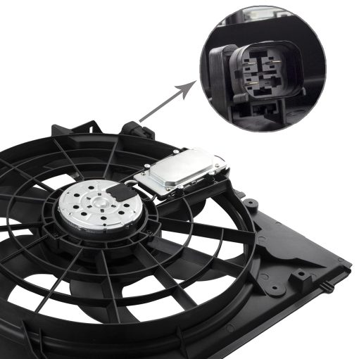 Ensamble del Ventilador del Radiador BOXI 621-199 Compatible con BMW E46 Serie 3 1999-2005 320i 323Ci 323i 325Ci 325i 325xi 328Ci 328i 330Ci 330i 330xi 17117561757 - Imagen 2